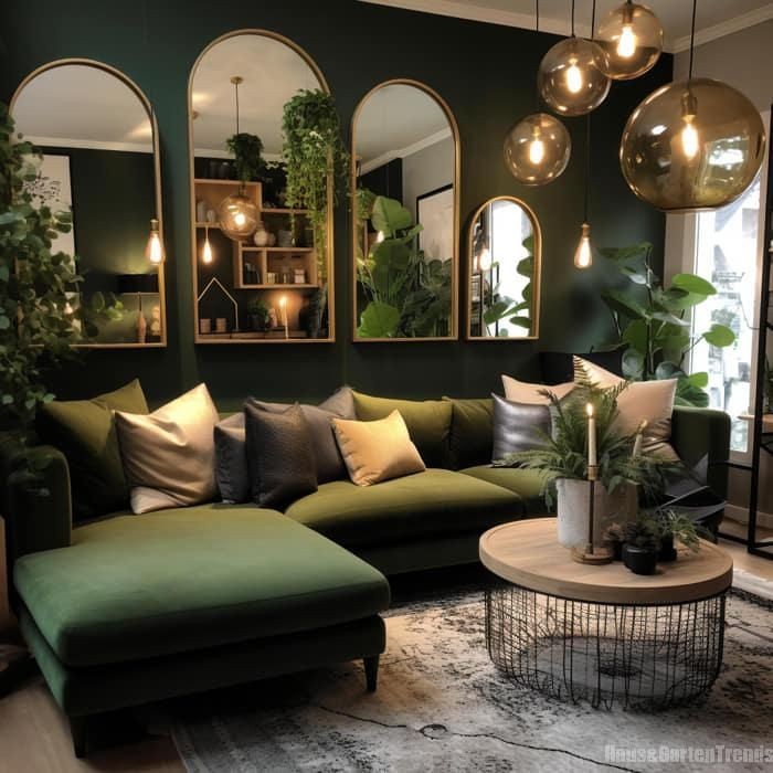 21 Green Living Room Ideas That Will Transform Your Space Into a Tranquil Oasis